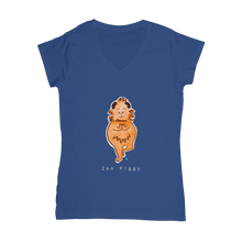 Load image into Gallery viewer, Zen Piggy - Guinea Pig V-Neck T-Shirt
