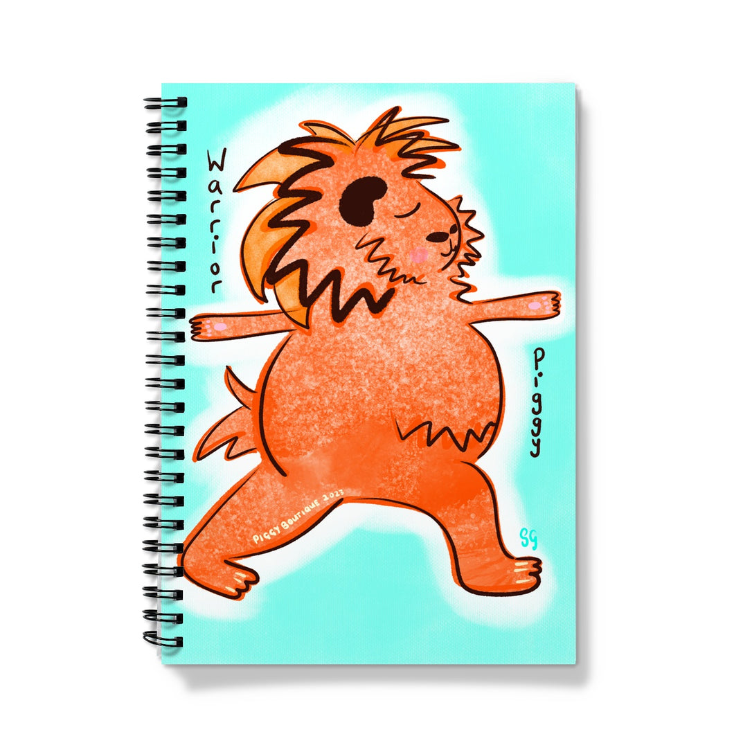 Warrior Piggy Notebook A5