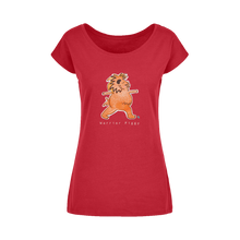 Load image into Gallery viewer, Warrior Piggy Wide Neck T-Shirt
