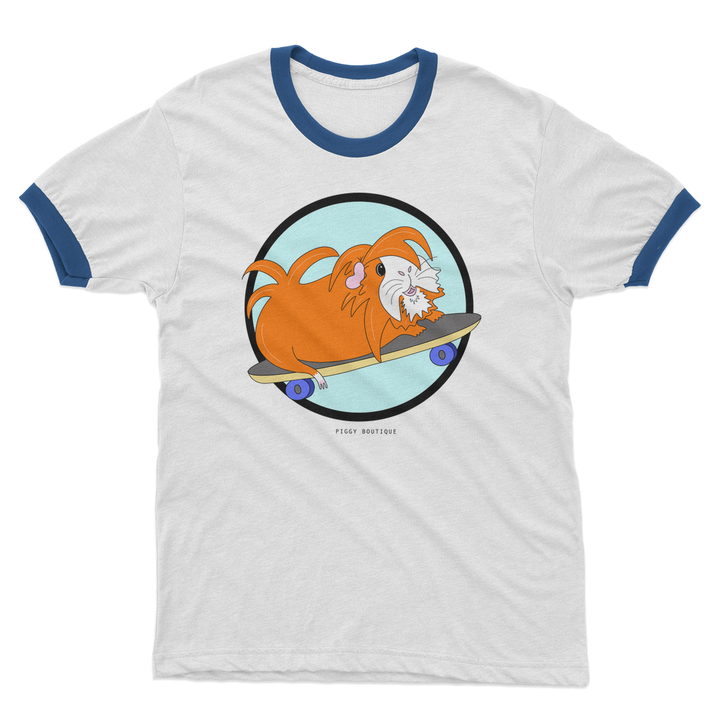 Adult T-Shirt - Skater Pig - Guinea Pig