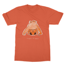 Load image into Gallery viewer, Yoga Piggy Adult T-Shirt
