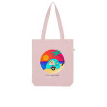 Load image into Gallery viewer, Guinea Pig - Tote Bag Organic - Pickle Piggy Sunset Caravan
