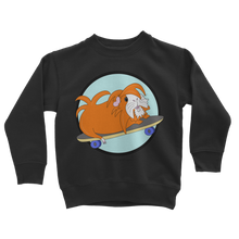 Load image into Gallery viewer, Kids Sweatshirt - Skater Pig - Guinea Pig
