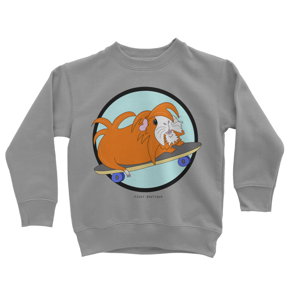 Kids Sweatshirt - Skater Pig - Guinea Pig