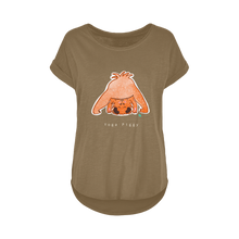 Load image into Gallery viewer, Yoga Piggy Slub T-Shirt
